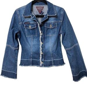 Guess 100% Cotton Jean Jacket Vintage 90s Size S